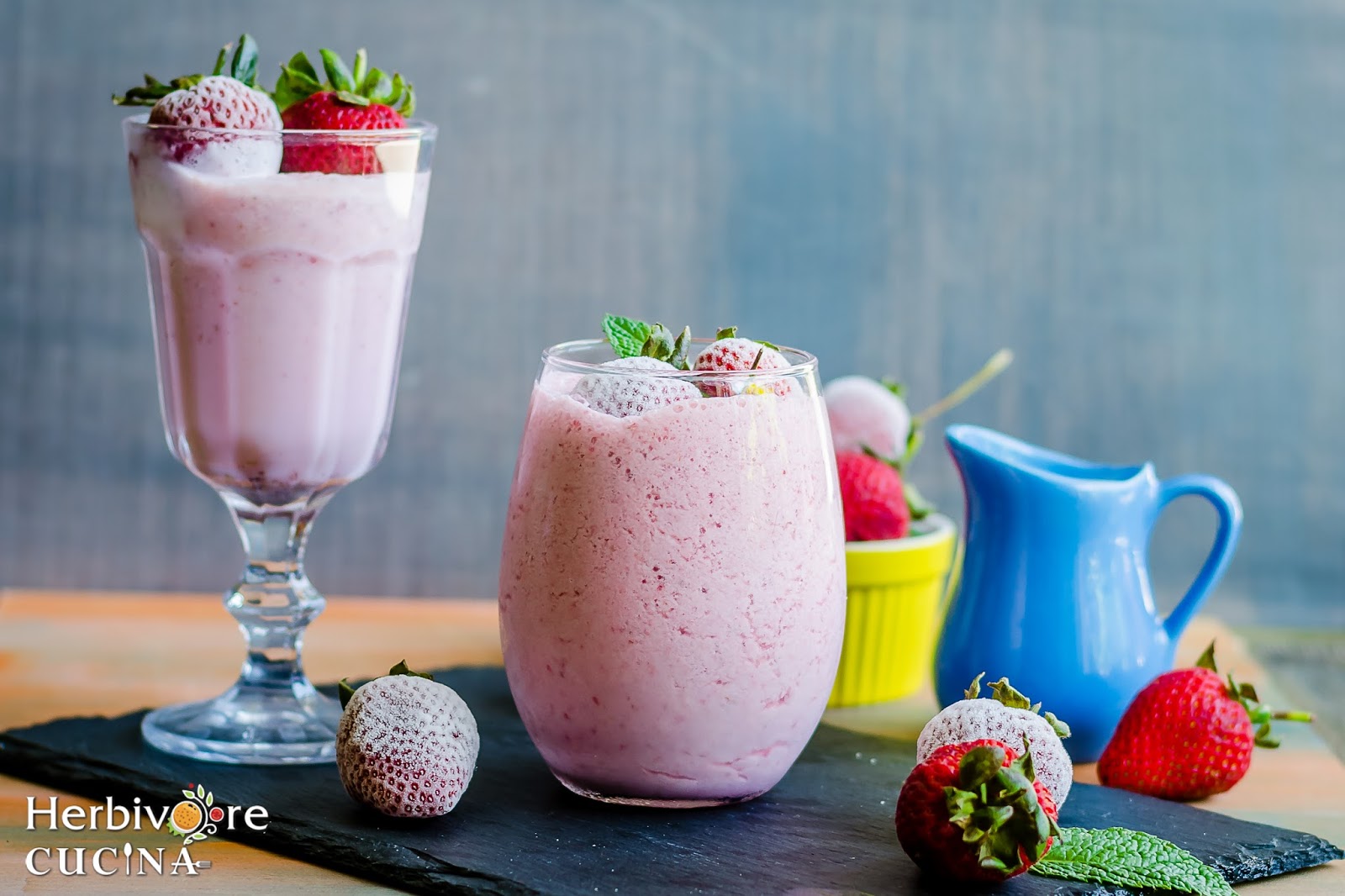 Herbivore Cucina The BEST Strawberry Milkshake