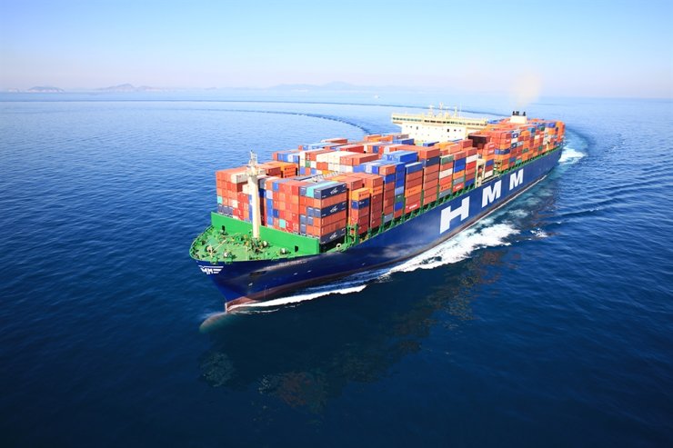 An HMM container ship / Courtesy of HMM
