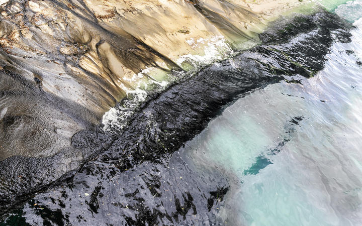Oil slick.