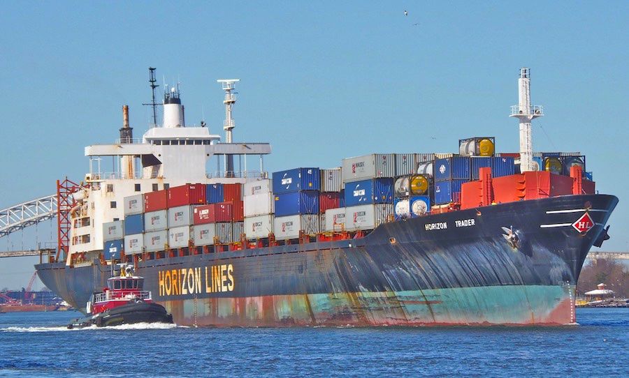 The Horizon Trader was one of the Horizon Lines' ships. (Photo: gcaptain.com)