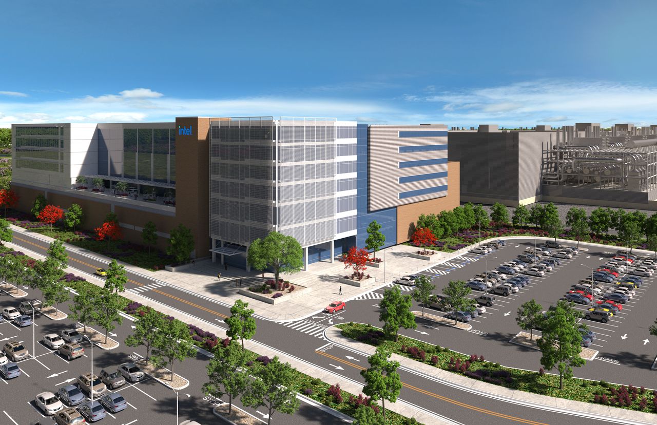 Ohio Intel plant rendering