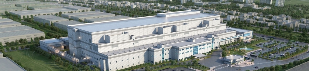 This image, provided by LG Chem Ltd. on Tuesday, 2022, shows a bird's-eye view of its new cathode factory to be built in the South Korean industrial city of Gumi, about 260 kilometers southeast of Seoul. (LG Chem Ltd.)