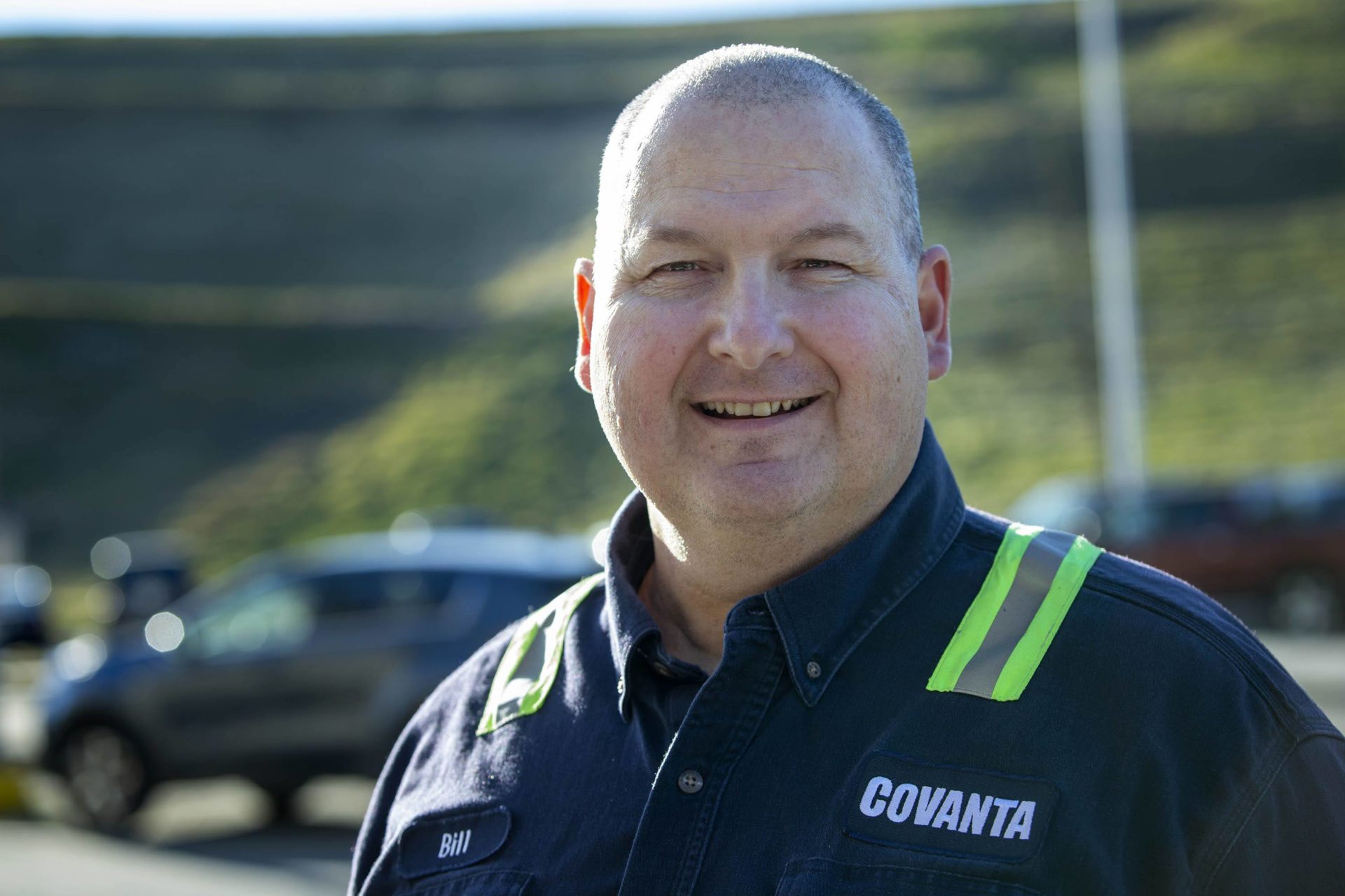 Bill Zaneski, facility manager of Covanta's Haverhill site. (Robin Lubbock/WBUR)