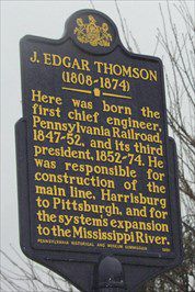 This marker commemorates Thomson's birthplace.
(Photo: waymarking.com)