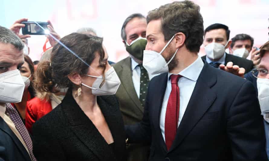 Isabel Díaz Ayuso and Pablo Casado