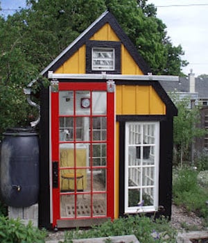 recycled materials greenhouse