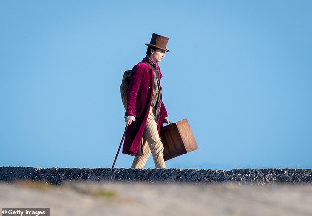First look! Timothée Chalamet is currently busy filming the upcoming Paul King-directed picture, in his role as the eccentric chocolatier in Oxford (pictured in October 2021)