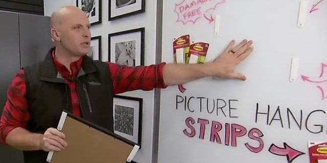 Chip Wade during a ‘Fox and Friends Weekend’ appearance on Sat. Feb. 5, 2022. He shared smart tips for sprucing up our homes and apartments ahead of springtime 2022. "You won't damage your walls" if you try this technique, he noted.