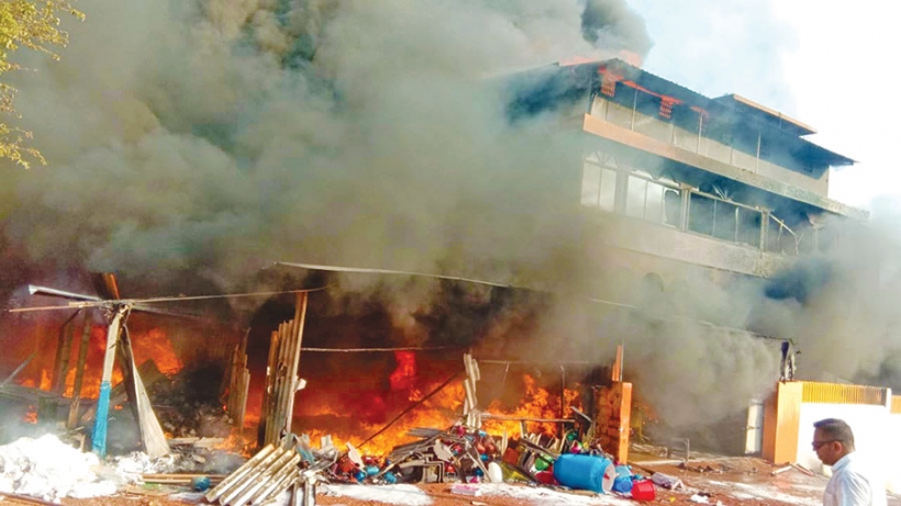 Goods worth Rs one cr gutted in Kavlem inferno