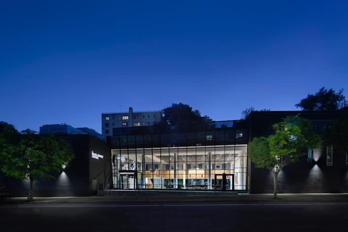 The exterior of the space.