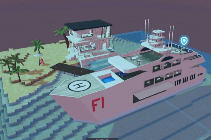Picture of virtual villa and superyacht ‘The Metaflower’
