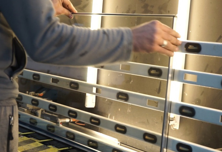 glass factory window frames