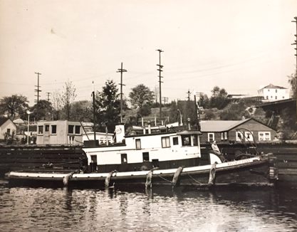 The tugboat Wallace Foss in 1934.(Photo: Foss Maritime Company Archives/harbordays.com)