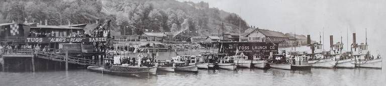 The Foss boathouse on the far left (Photo: Tacomahistory.live)