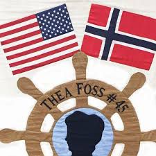 The logo of Thea Foss Daughters of Norway Lodge #45 in Port Townsend, Washington. (Image: Lodge #45 Facebook page)