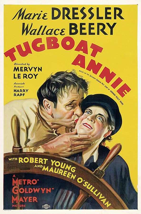 A poster for the MGM movie "Tugboat Annie." (Image: public domain)