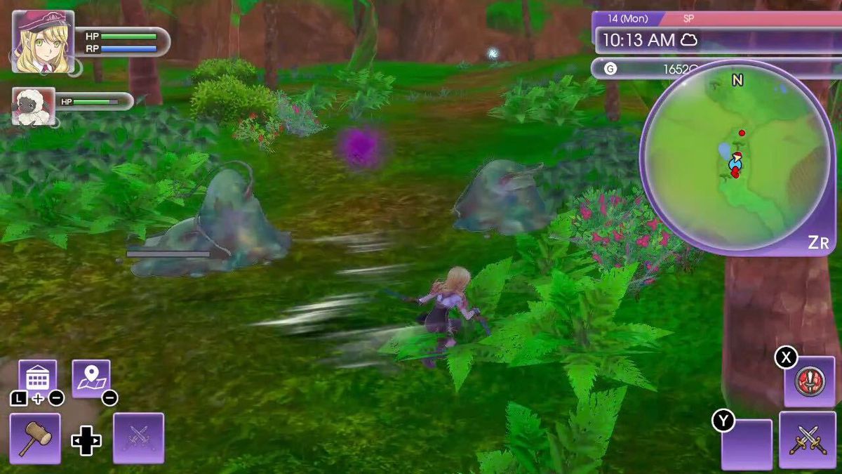 a fighter dashing in rune factory 5