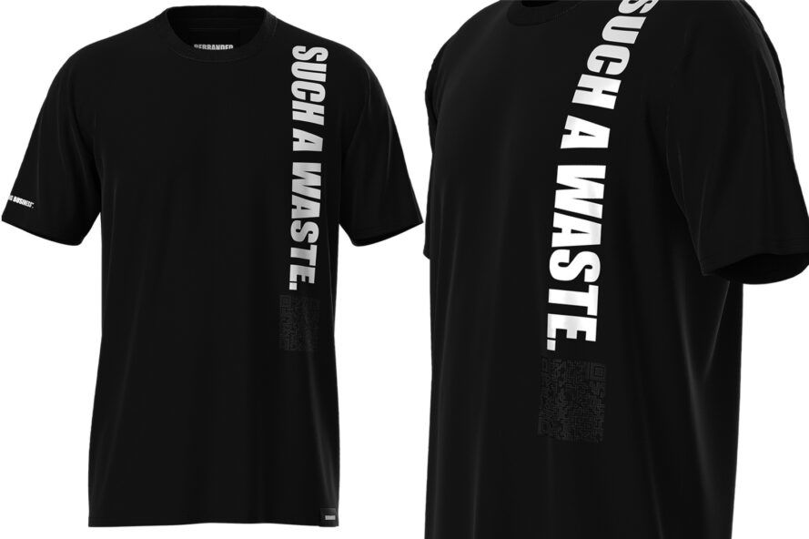 The front and back of a REBRANDED shirt.