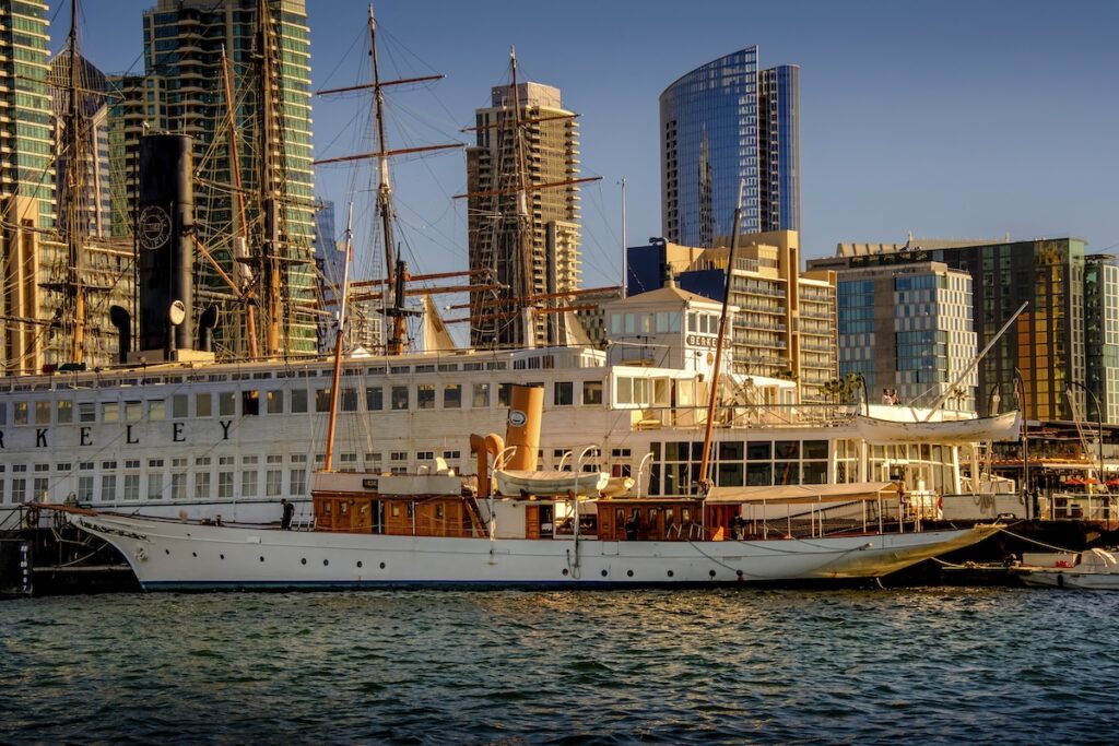 The Medea, a steel-hulled yacht