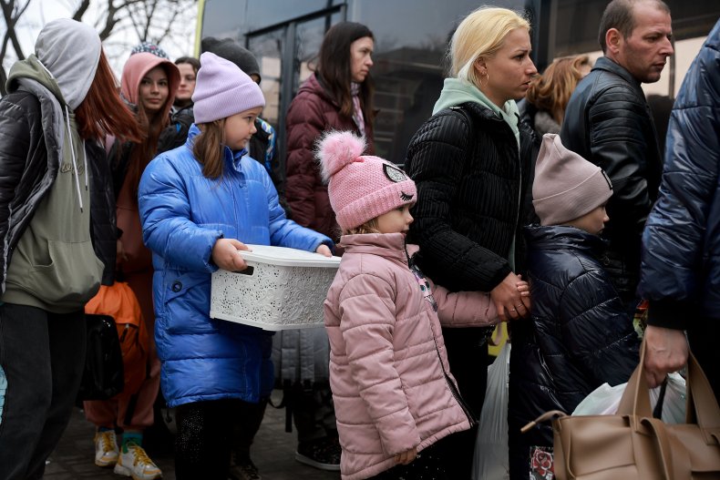 Ukrainians flee their country