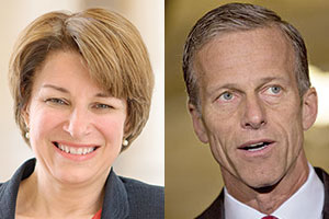 Sens. Amy Klobuchar, John Thune