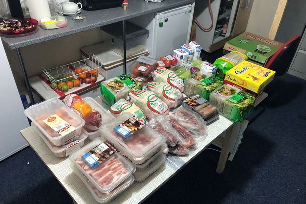 Food found will be donated to the food bank