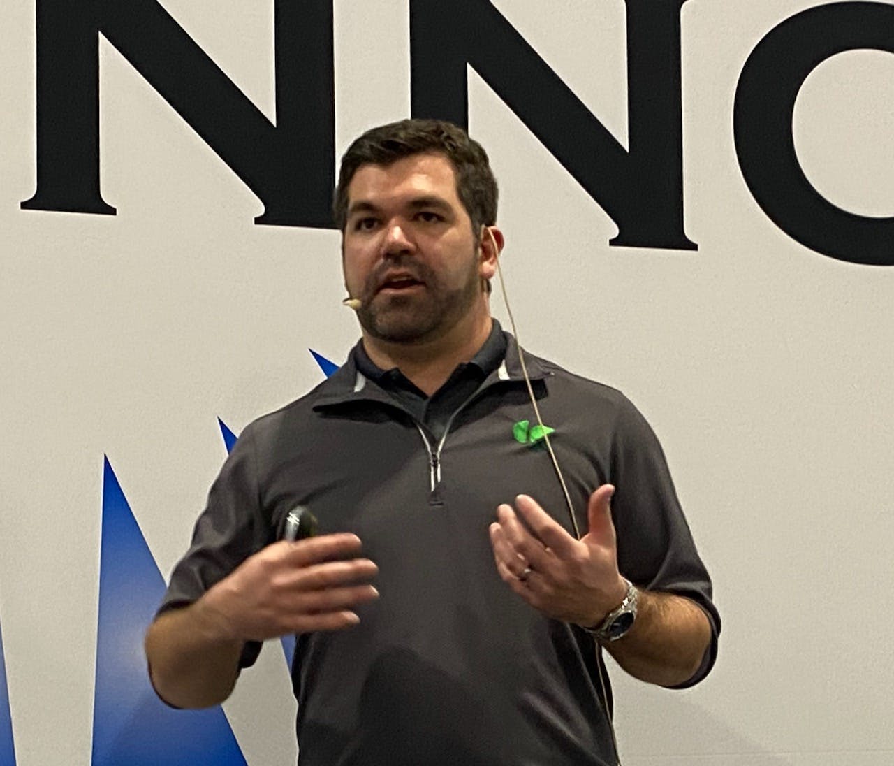Jordan Howard, director of sales at Conversight.ai, presenting at PACK EXPO East 2022.