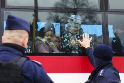 People Cross Ukrainian-Polish Border After Fleeing Ukraine
