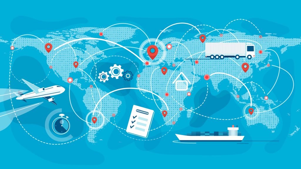 Depiction of the global supply chain 