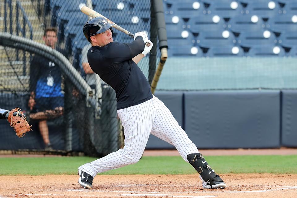 Luke Voit with the Yankees.
