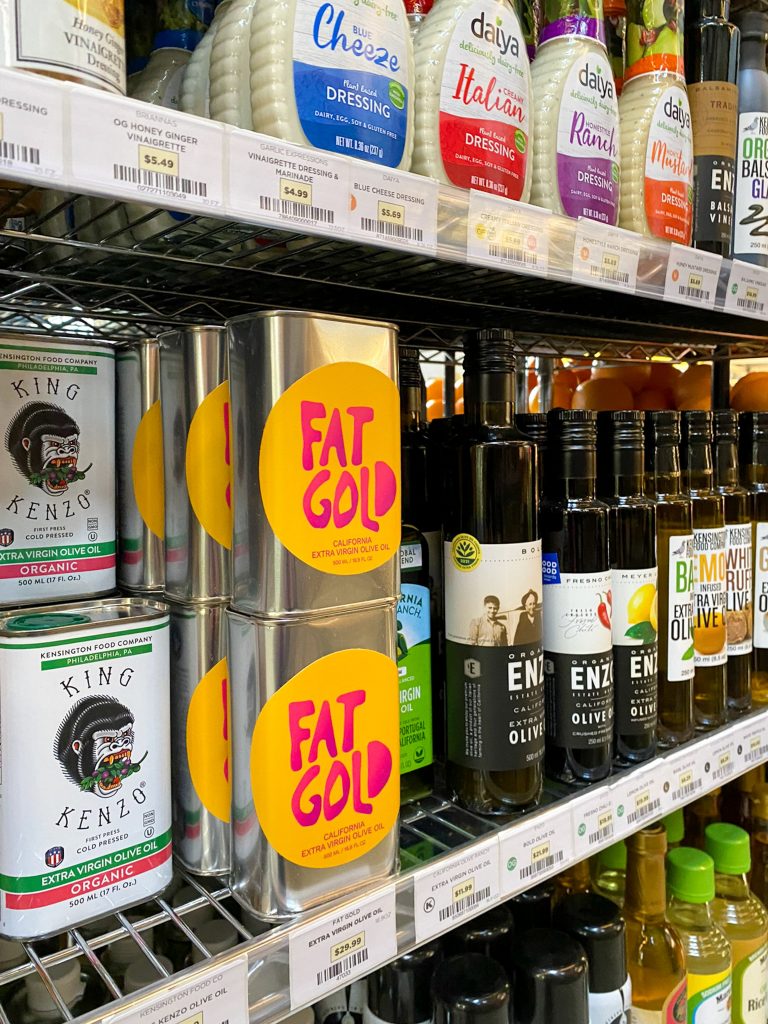 Fat Gold olive oil at Riverwards Produce