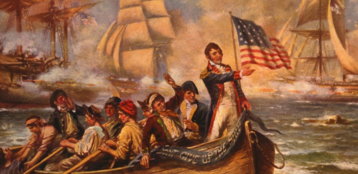 A painting of a War of 1812 battle. (Image: battlefields.org)