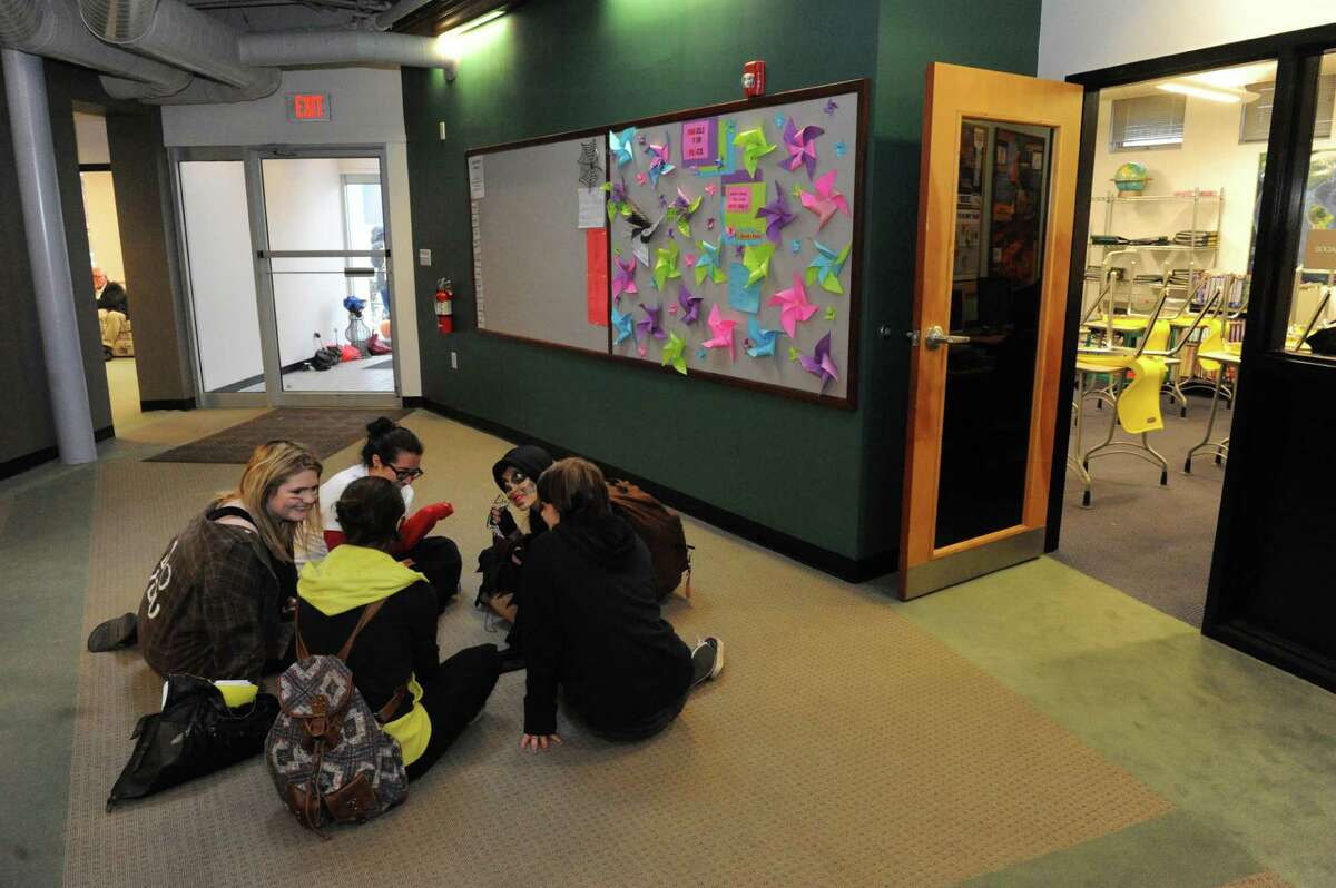 Students at the The Charlton School on Wednesday, Oct. 28, 2015, in Burnt Hills, N.Y.