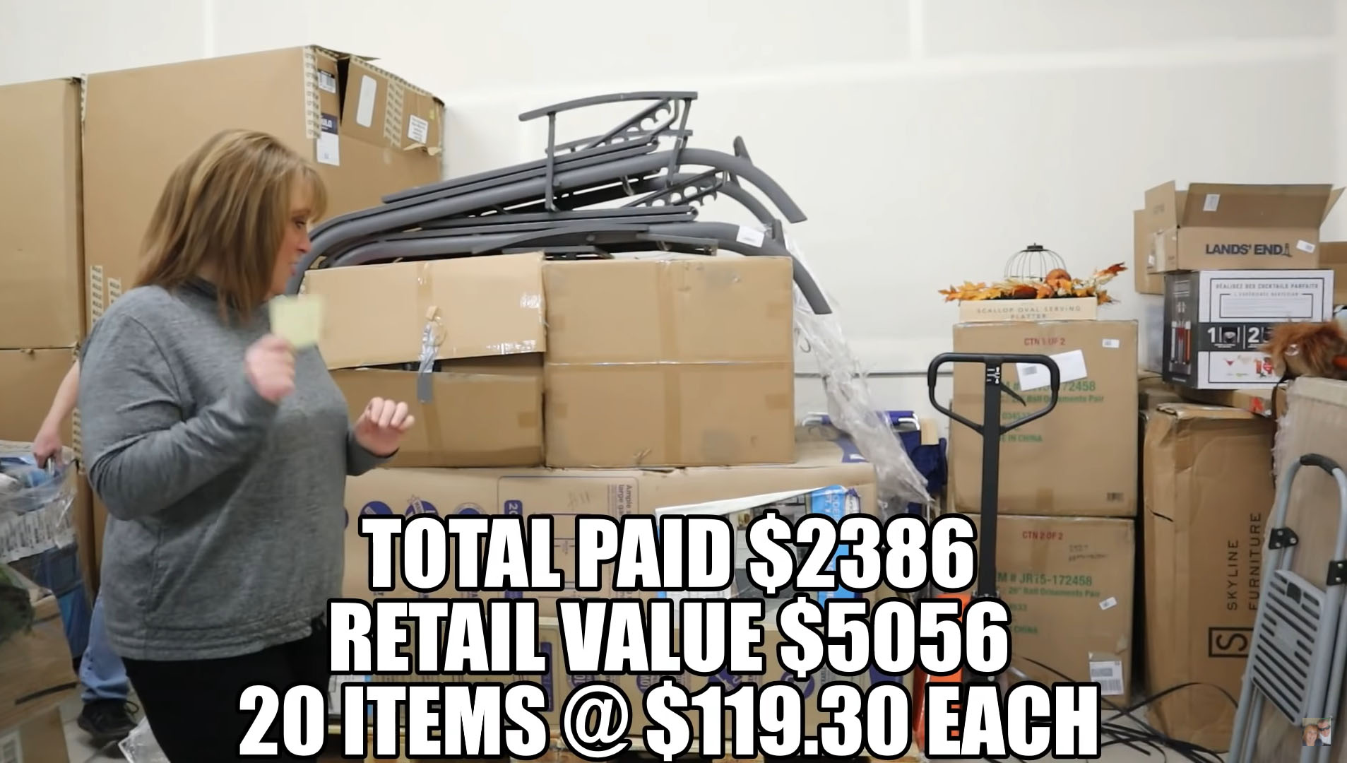 According to Redding and Villanueva, they paid $2,386 for three pallets estimated to be worth about $5,056