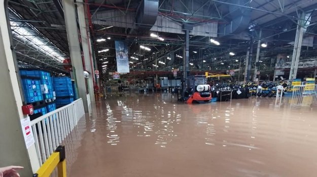 Flooding at Toyota plant near Durban