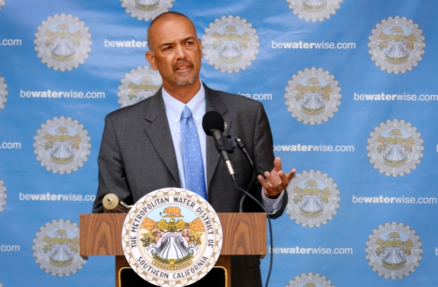 Executive Officer, Deven Upadhyay, speaks about drought issues. The Metropolitan...