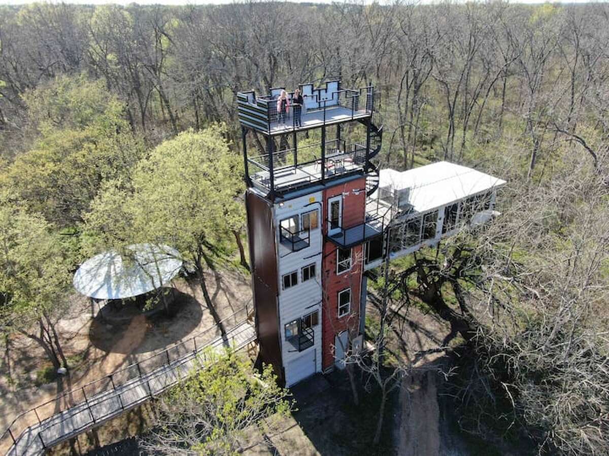 The "Air Castle" is 1,600 square feet and can accommodate up to four guests.