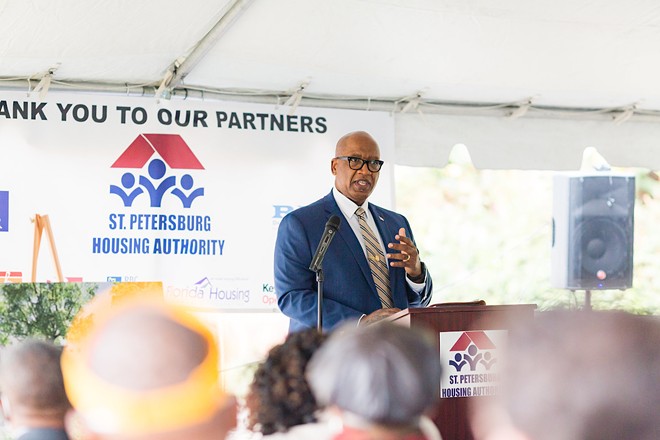 St. Petersburg Mayor Ken Welch at the Jordan Park redevelopment groundbreaking on Jan. 28, 2022. - PHOTO VIA CITYOFSTPETE/FLICKR