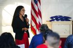 Interior Secretary Deb Haaland speaks during a ceremony at the U.S. Army's Carlisle Barracks, in Carlisle, Pa., Wednesday, July 14, 2021.