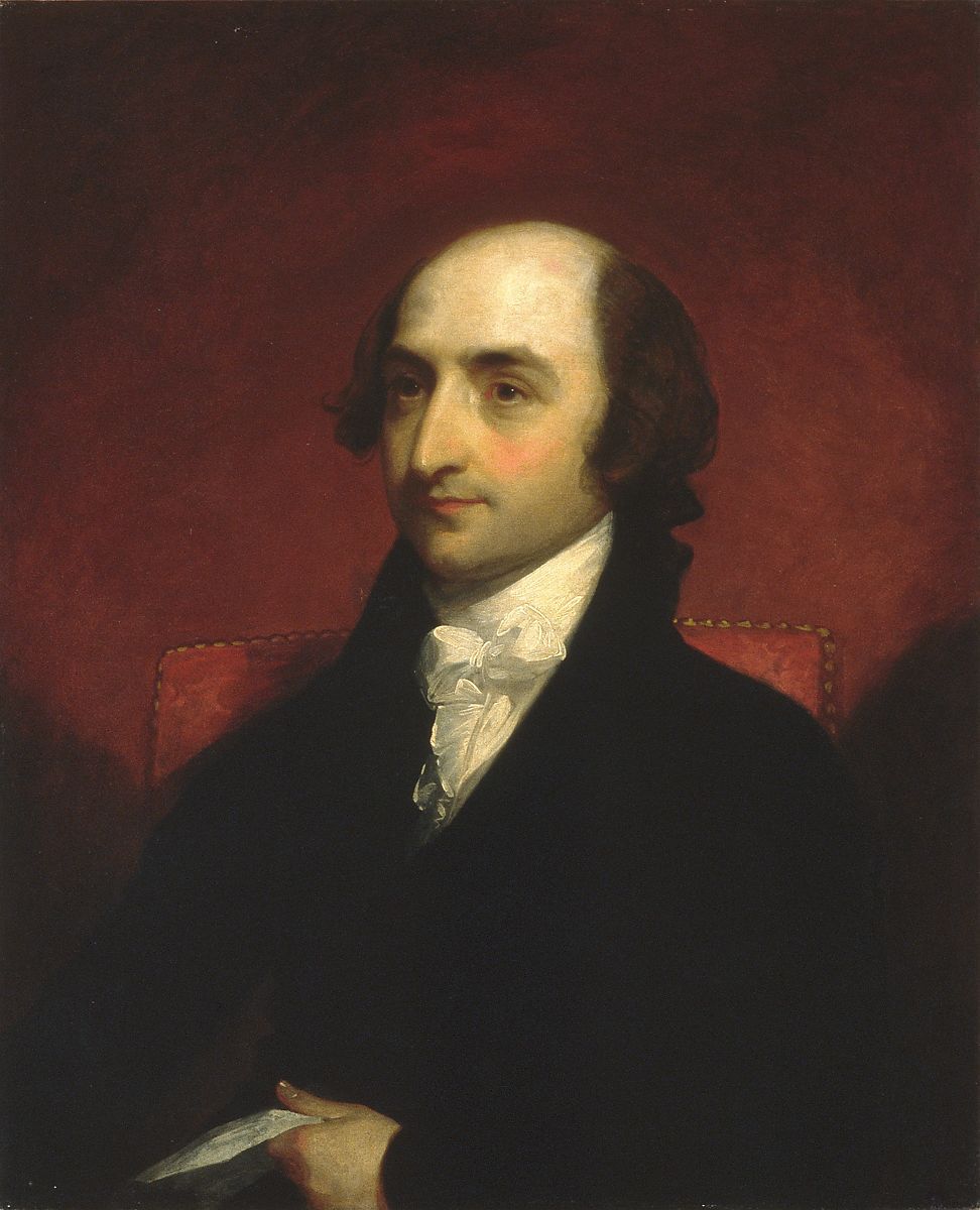 Portrait of Andrew Gallatin, painted by Gilbert Stuart. 
(Image: Metropolitan Museum of Art)