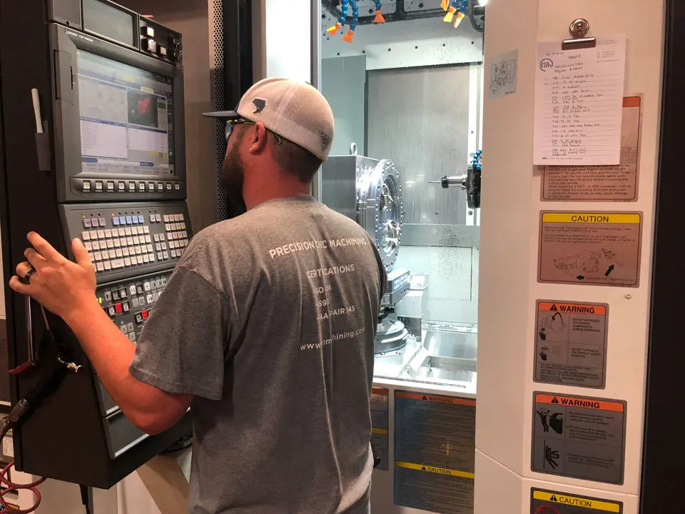Precision Machining Group, worker
