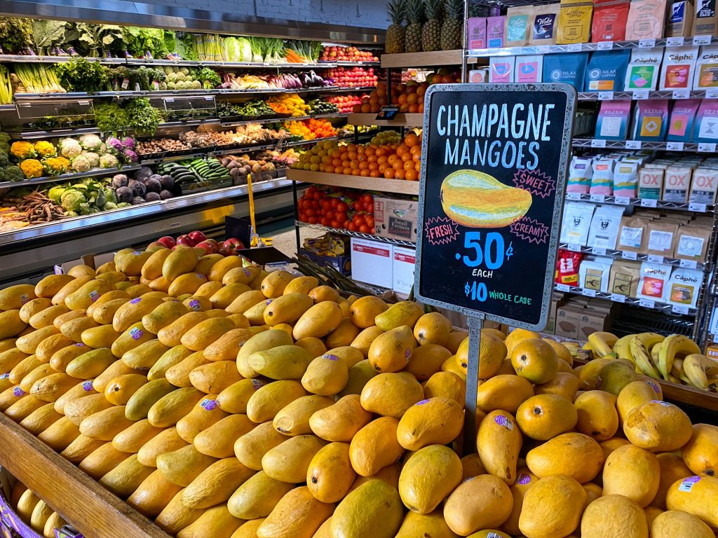 Champagne mangos on special at Riverwards Old City
