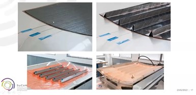 manufacturing steps for Aernnova tail cone demonstrator in SuCoHS project