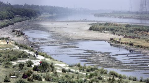 The Yamuna River on May 1 in New Delhi, India.