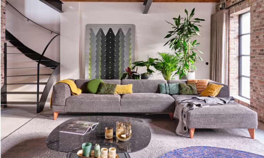 The place was a steal: the large and comfortable sitting room at the property.