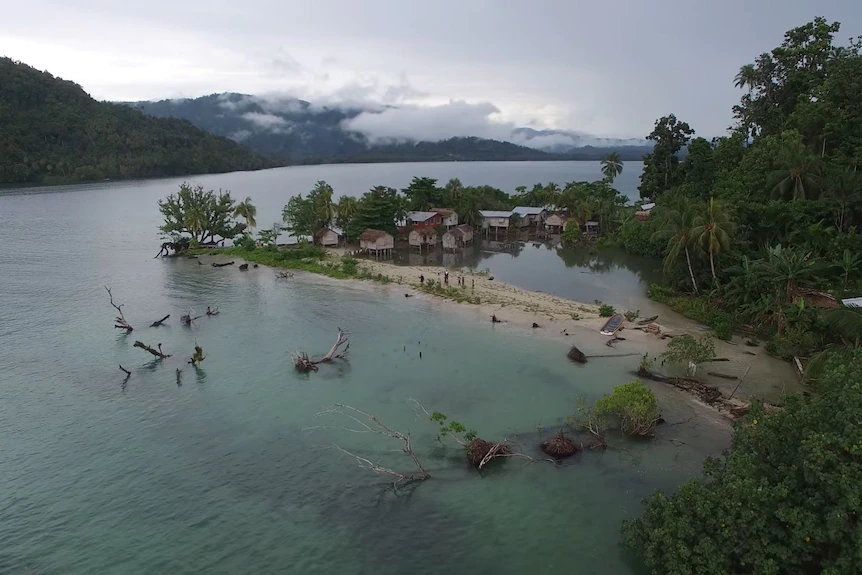 A photo of the island.