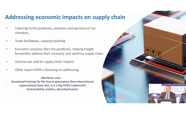 Screenshot from 2022 FIATA meeting