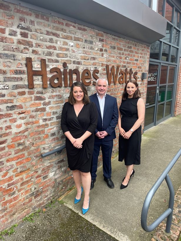 From left: Nicola Scarr, Chris Hird, Sara Andrews of Haines Watts