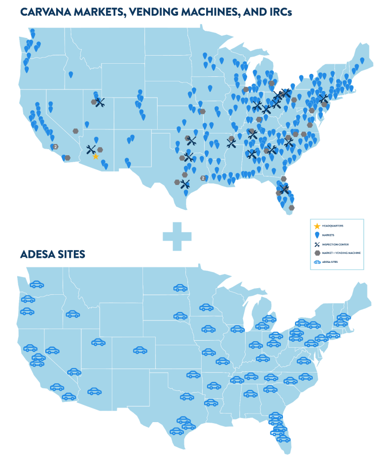 Carvana - ADESA sites
