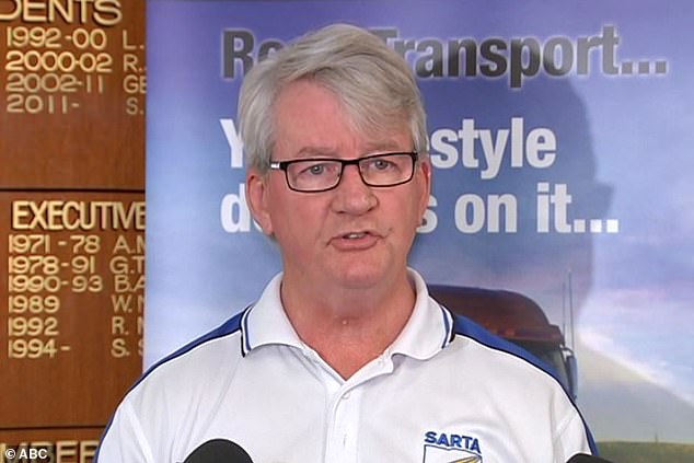 South Australian Road and Transport Association chief executive Steve Shearer (pictured) said truck companies have faced a significant loss to their funds and are being forced off the roads